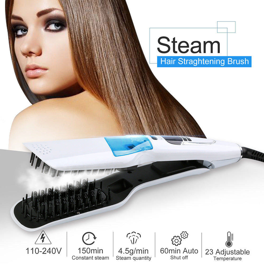 Steam Straightening Hair Brush (Wet/Dry)