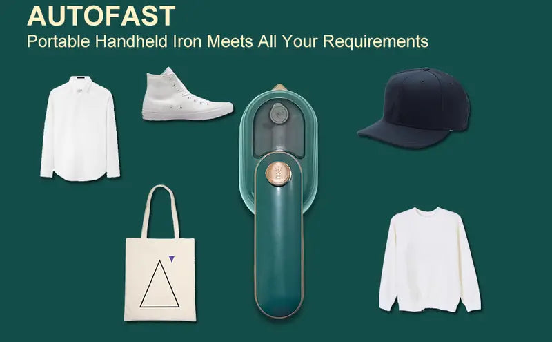 Portable Mini Steam Iron - Rapid Heating & Foldable