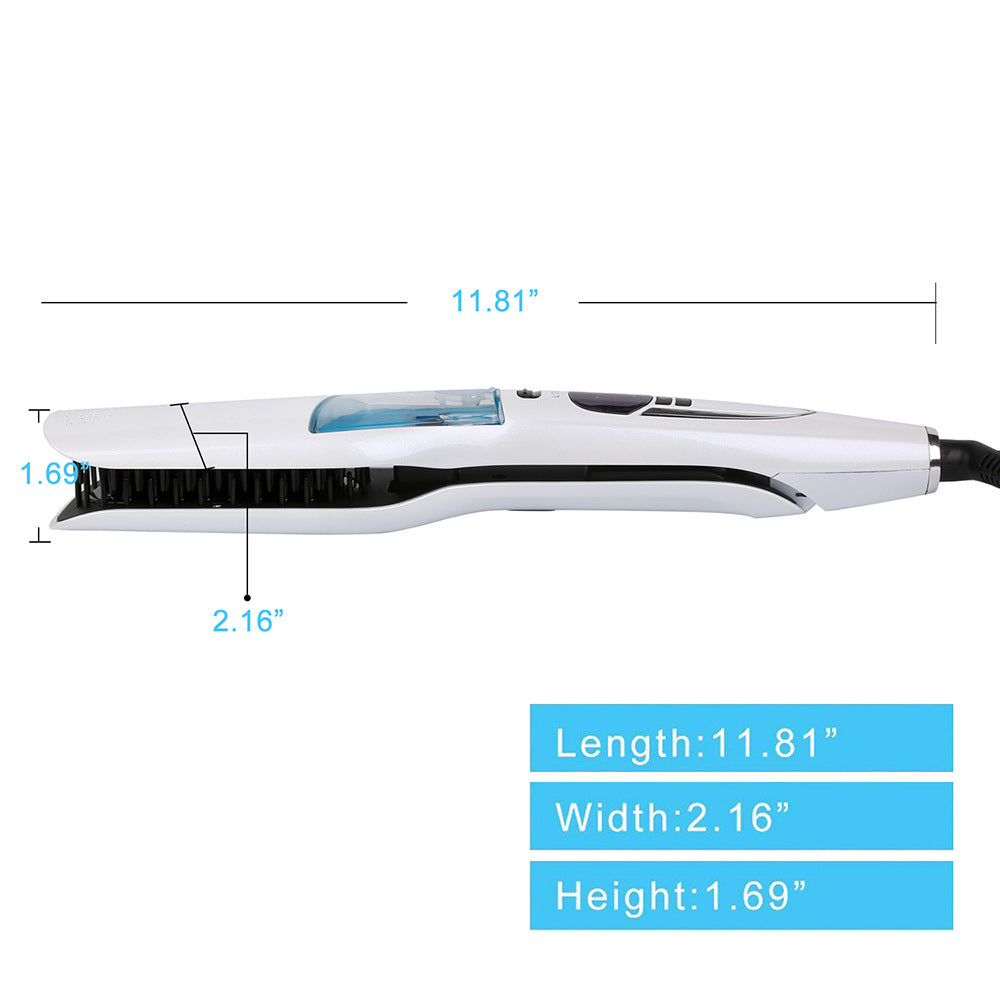 Steam Straightening Hair Brush (Wet/Dry)